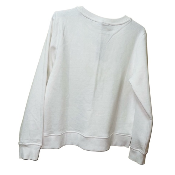 TOMMY HILFIGER PULLOVER GRAPHIC CREW NECK SWEATER REGULAR FIT WOMEN WHITE SIZE M - Picture 10 of 14